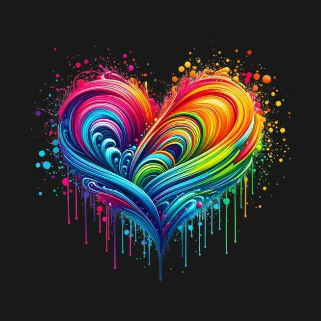 Pride Rainbow Heart